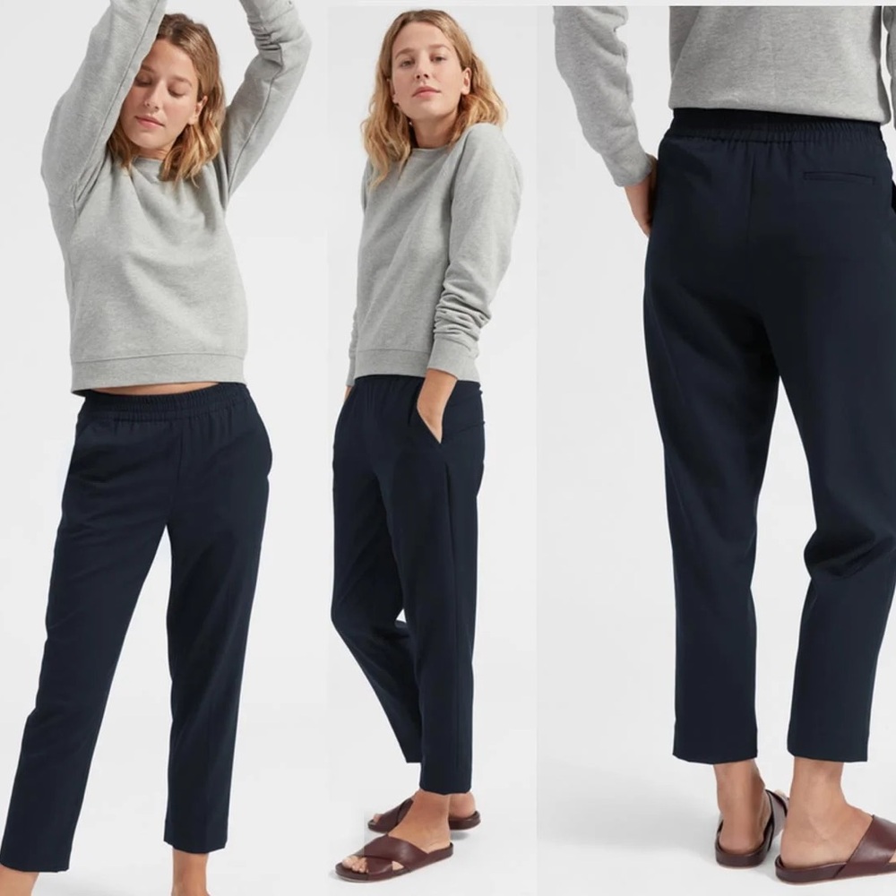 Everlane Italian GoWeave Black Pants size 2